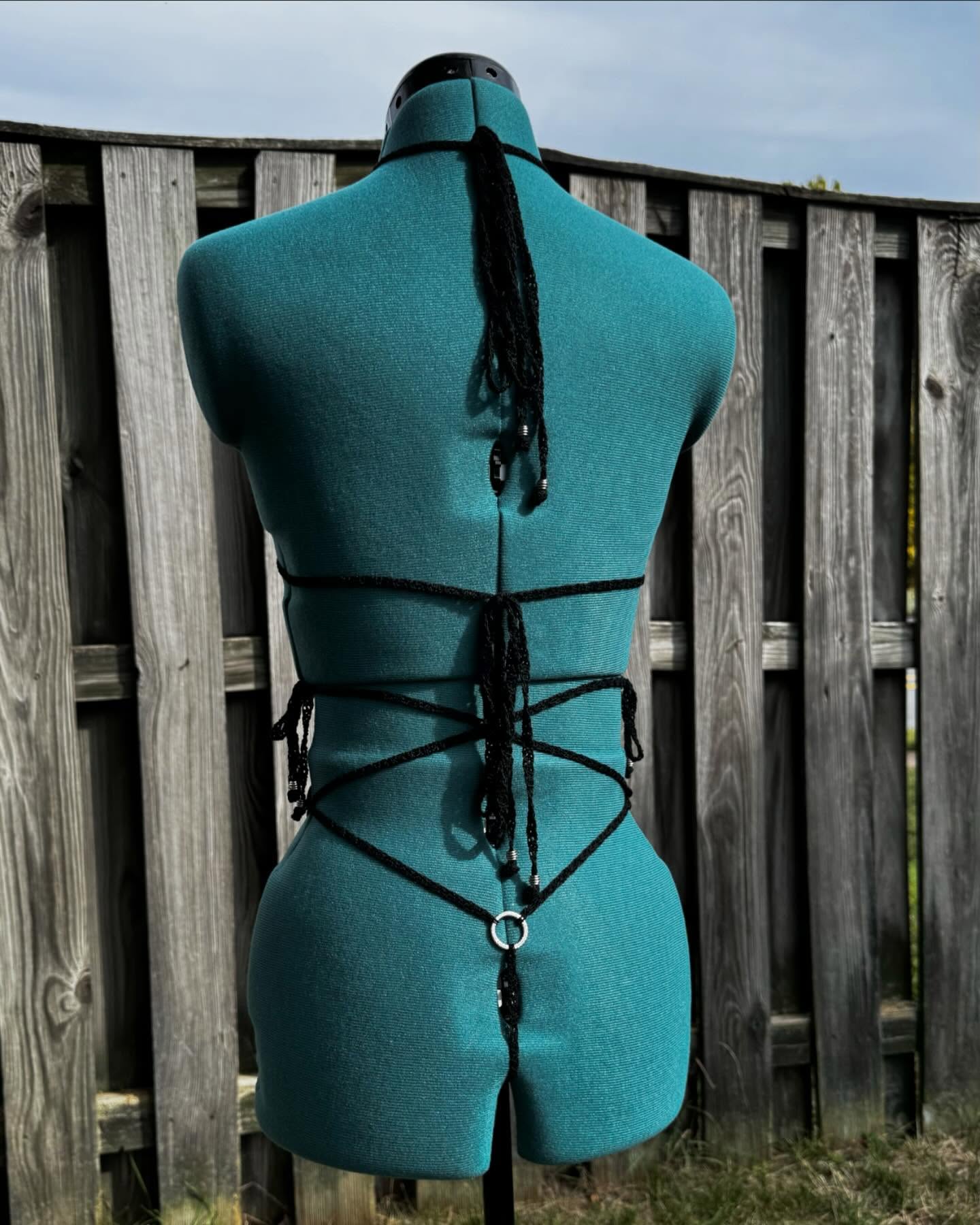 Crochet Thread Shiny Night Lingerie Set Adult One Size