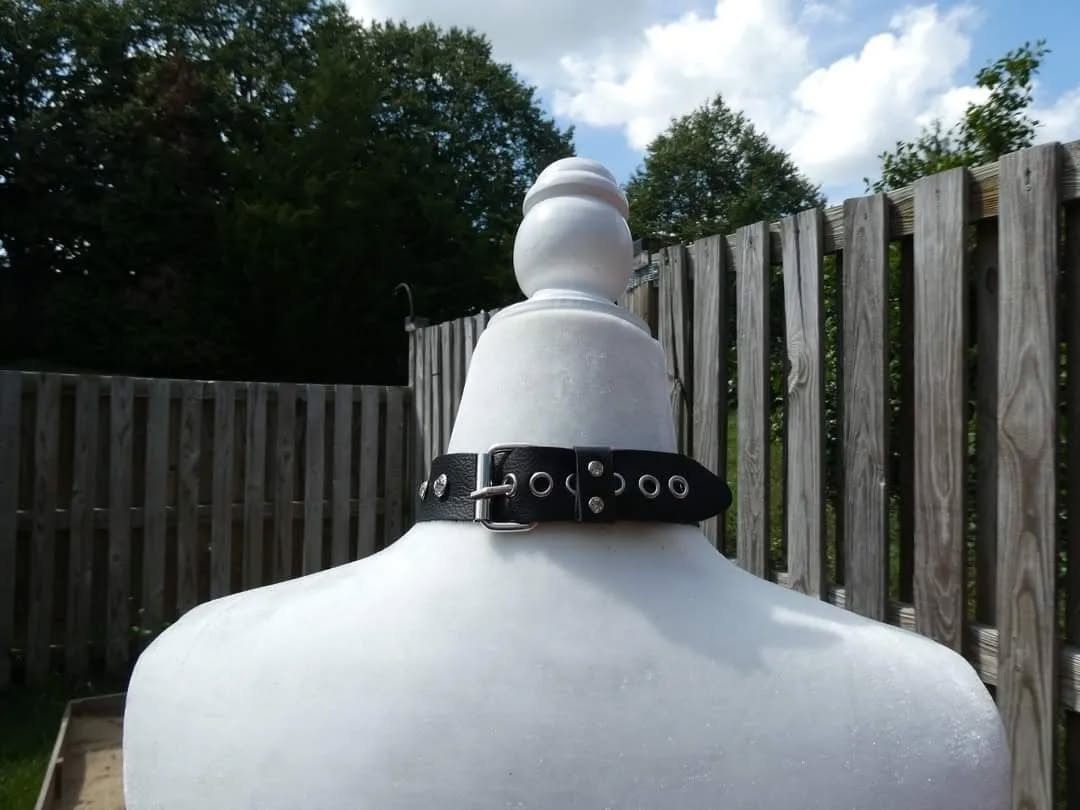 Leather Bad Kitty Collar Adult One Size