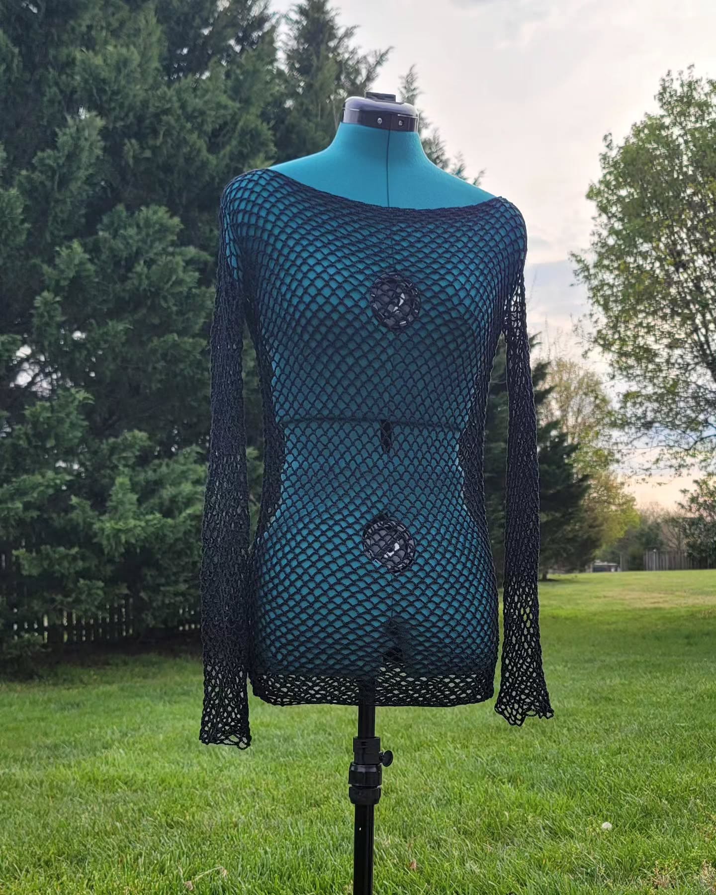 Crochet Thread American Crow Mini Dress Adult Size Medium