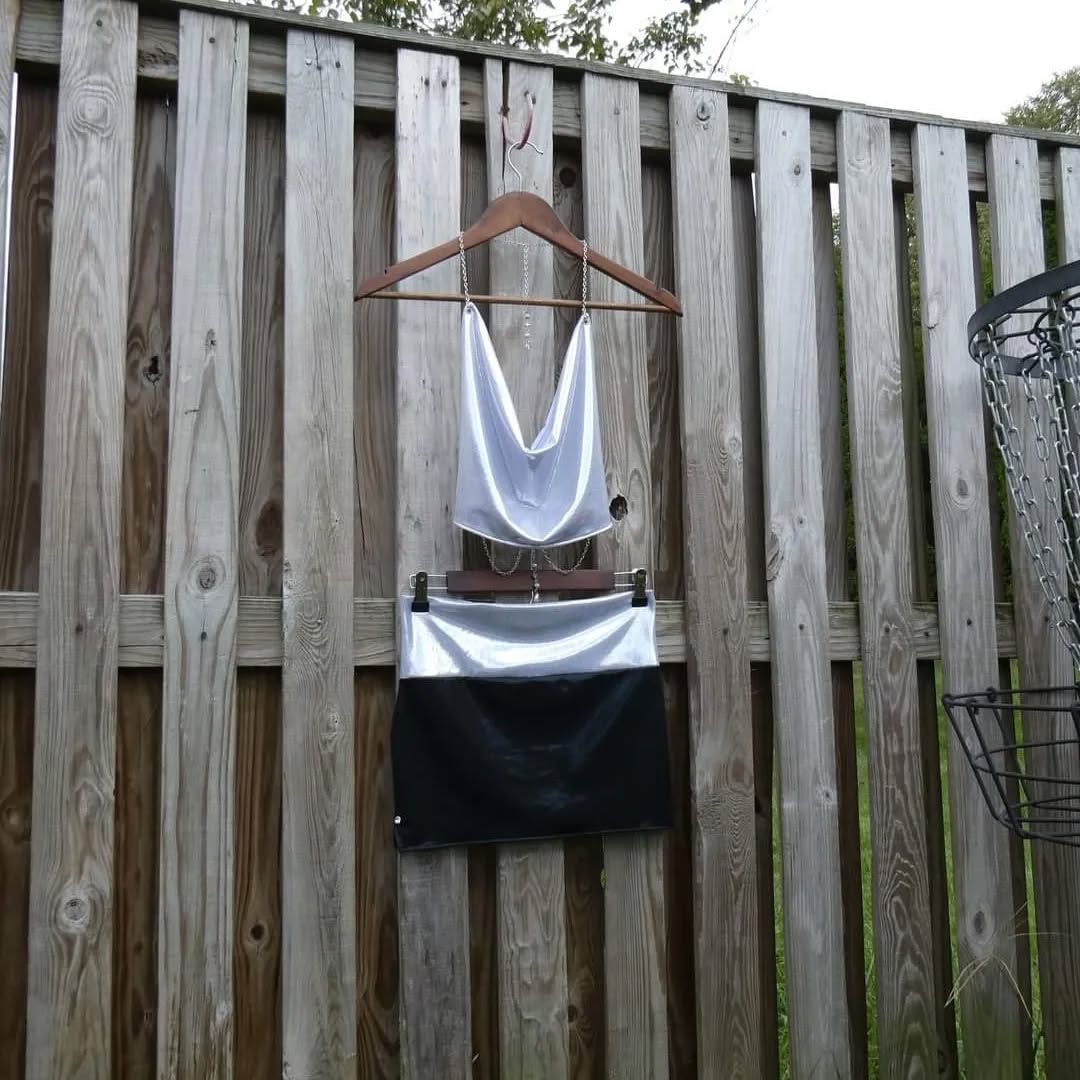 Disco Night Cropped Top & Skirt Set Adult Size S/M
