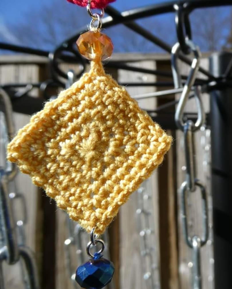 Crochet Thread Shapes Earrings