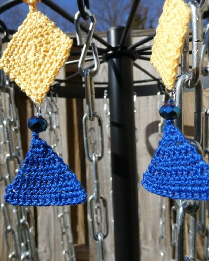 Crochet Thread Shapes Earrings