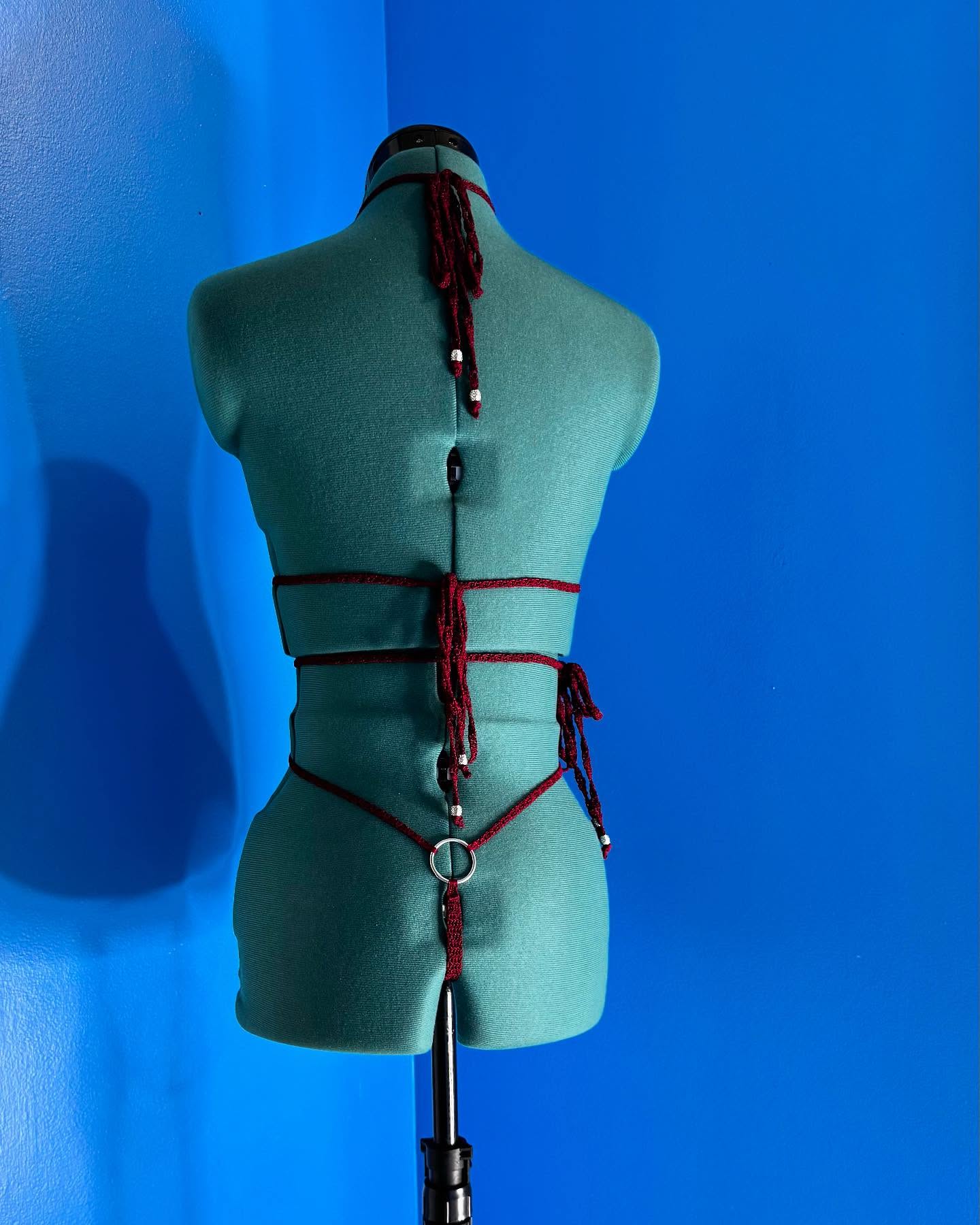 Crochet Thread My Blood Lingerie One Piece Adult One Size