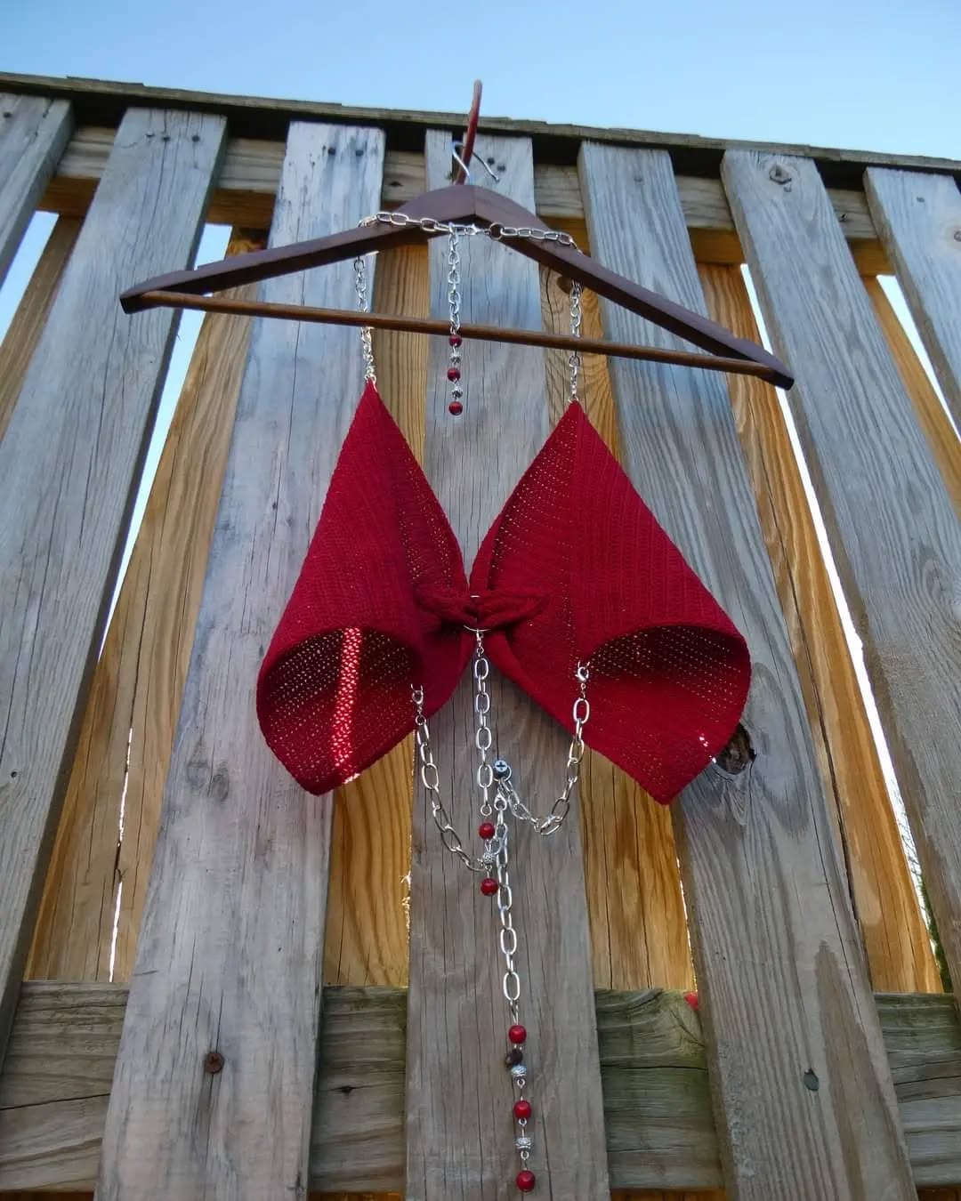 Crochet Thread Love Couple Cropped Top Adult Size Small