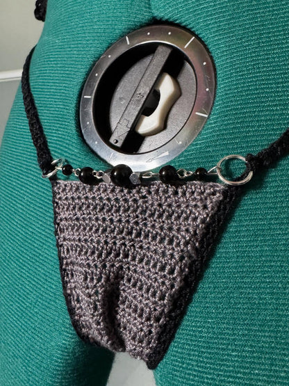Crochet Thread My Rock Lingerie Bikini Set Adult One Size
