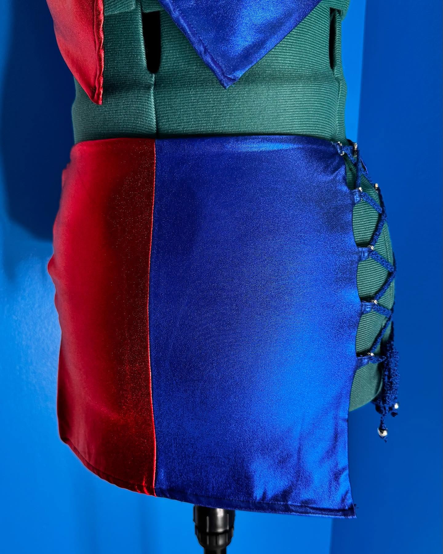 Mad Love Cropped Top & Mini Skirt Set Adult One Size