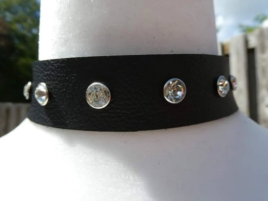 Leather Bad Kitty Collar Adult One Size