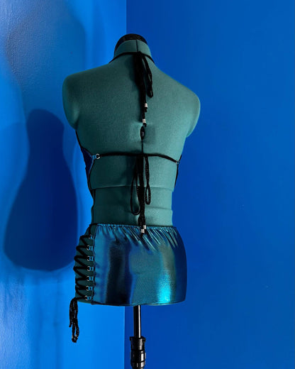 Watershed Connection Cropped Top & Mini Skirt Set Adult Size S/M