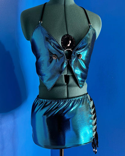 Watershed Connection Cropped Top & Mini Skirt Set Adult Size S/M