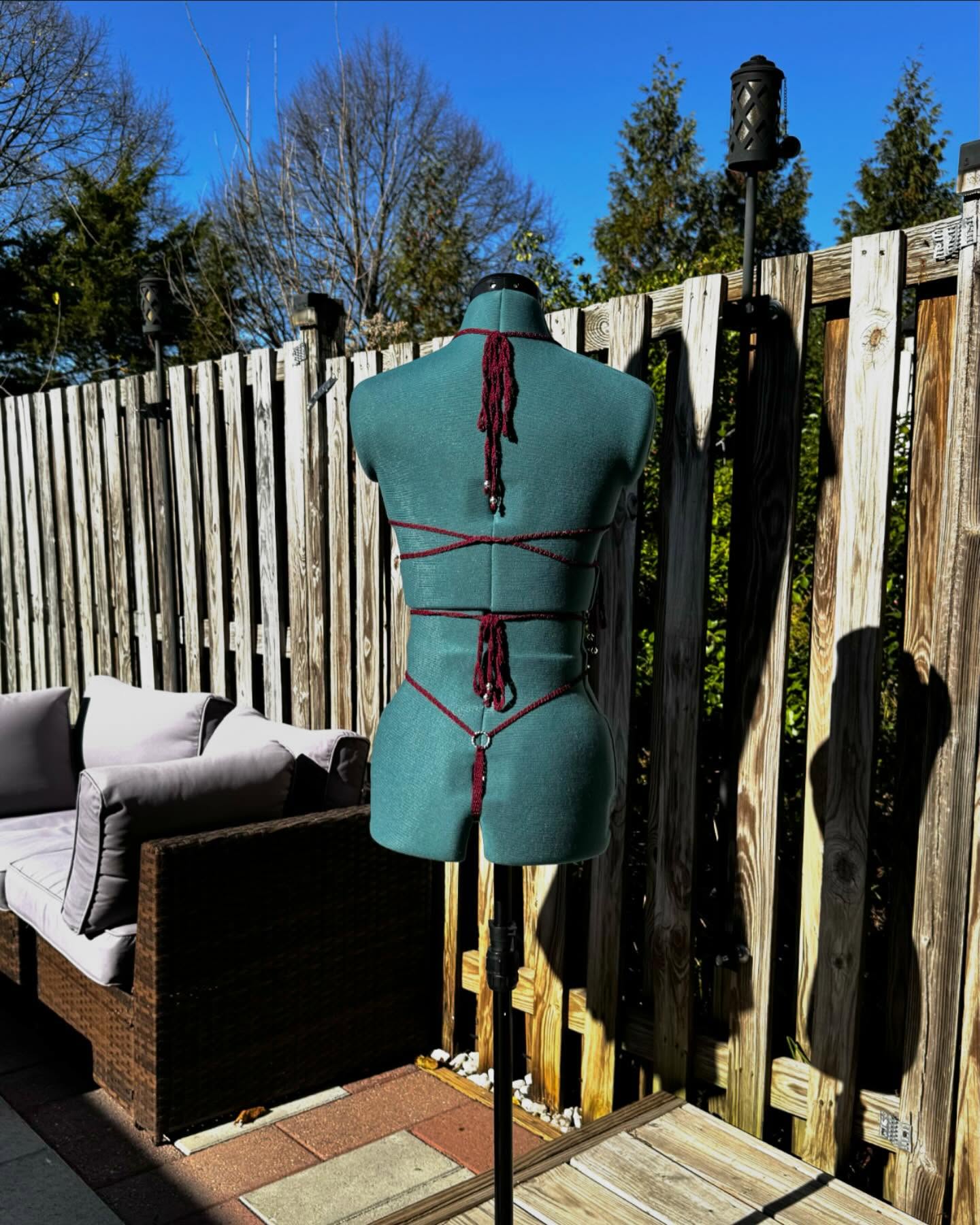 Crochet Thread Bite Me Lingerie One Piece Adult One Size