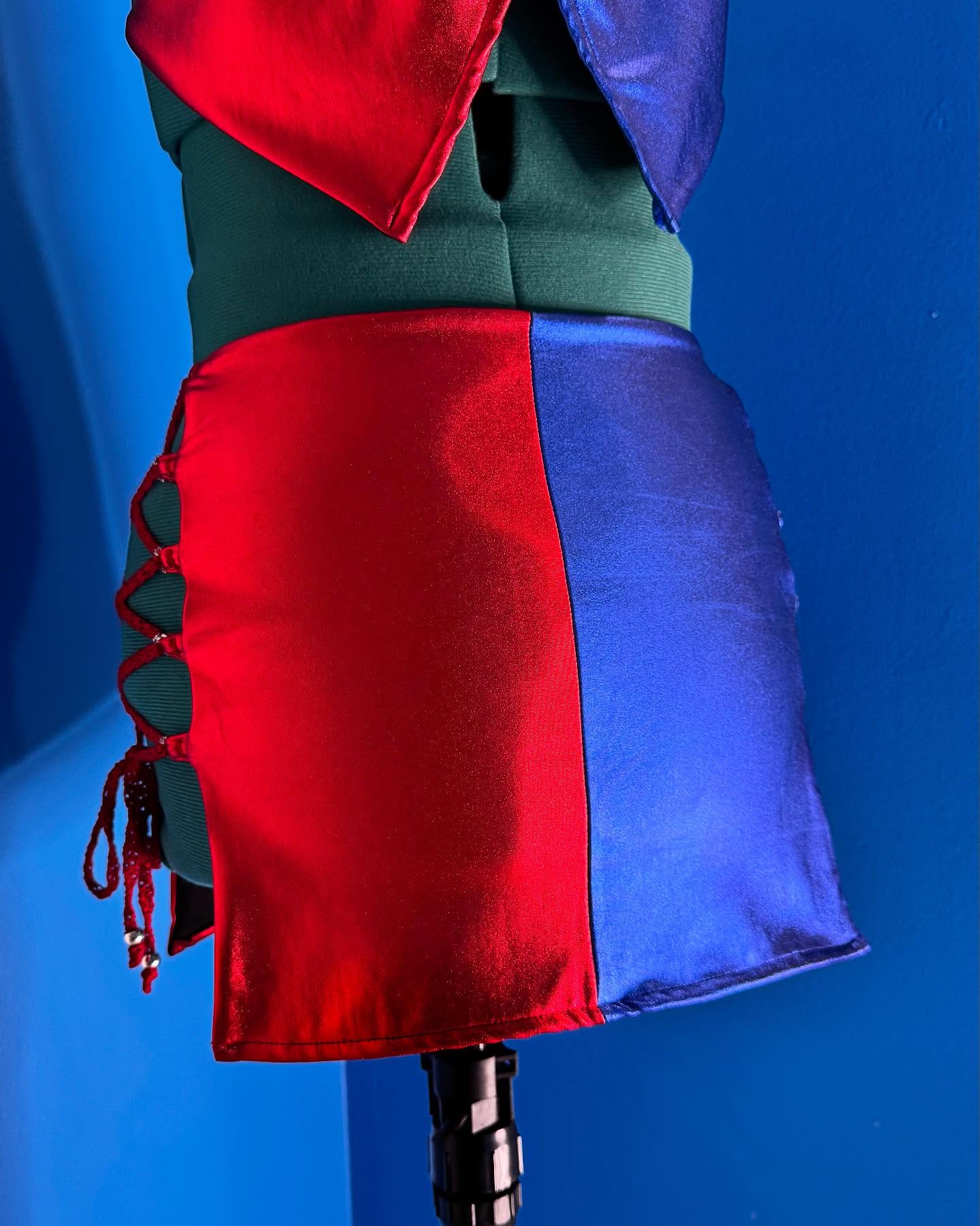 Mad Love Cropped Top & Mini Skirt Set Adult One Size