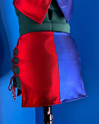 Mad Love Cropped Top & Mini Skirt Set Adult One Size