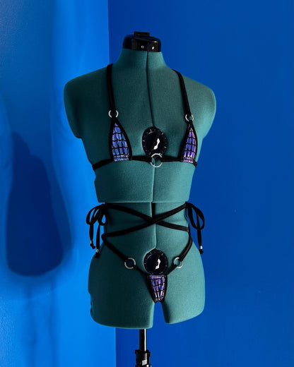 Dark Water Mermaid Micro Bikini Set Adult One Size