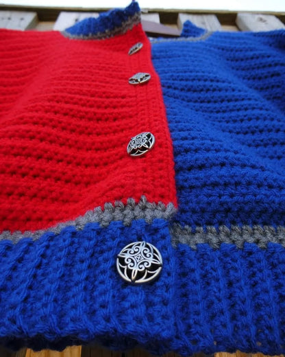 Harley Quinn Jacket & Short Set Adult Size S/M Crochet