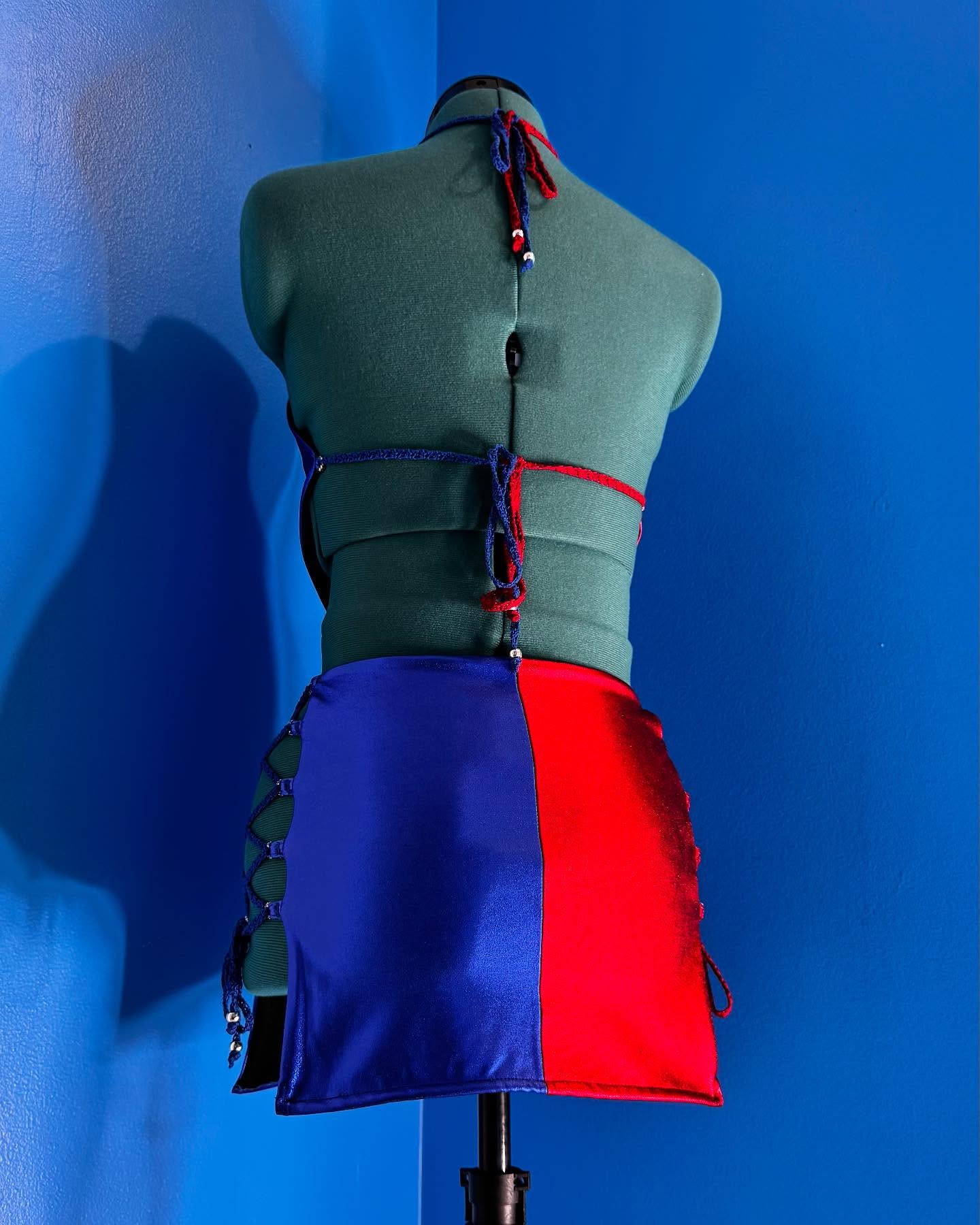 Mad Love Cropped Top & Mini Skirt Set Adult One Size