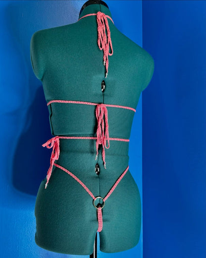 Crochet Thread Cuddle Me Lingerie One Piece Adult One Size