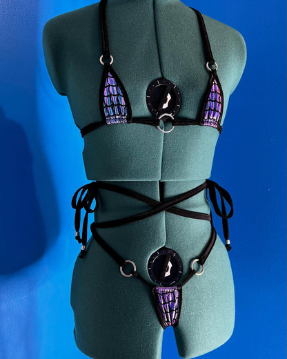 Dark Water Mermaid Micro Bikini Set Adult One Size