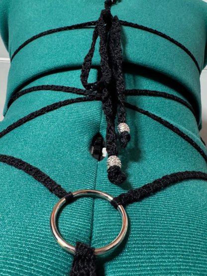 Crochet Thread My Rock Lingerie Bikini Set Adult One Size