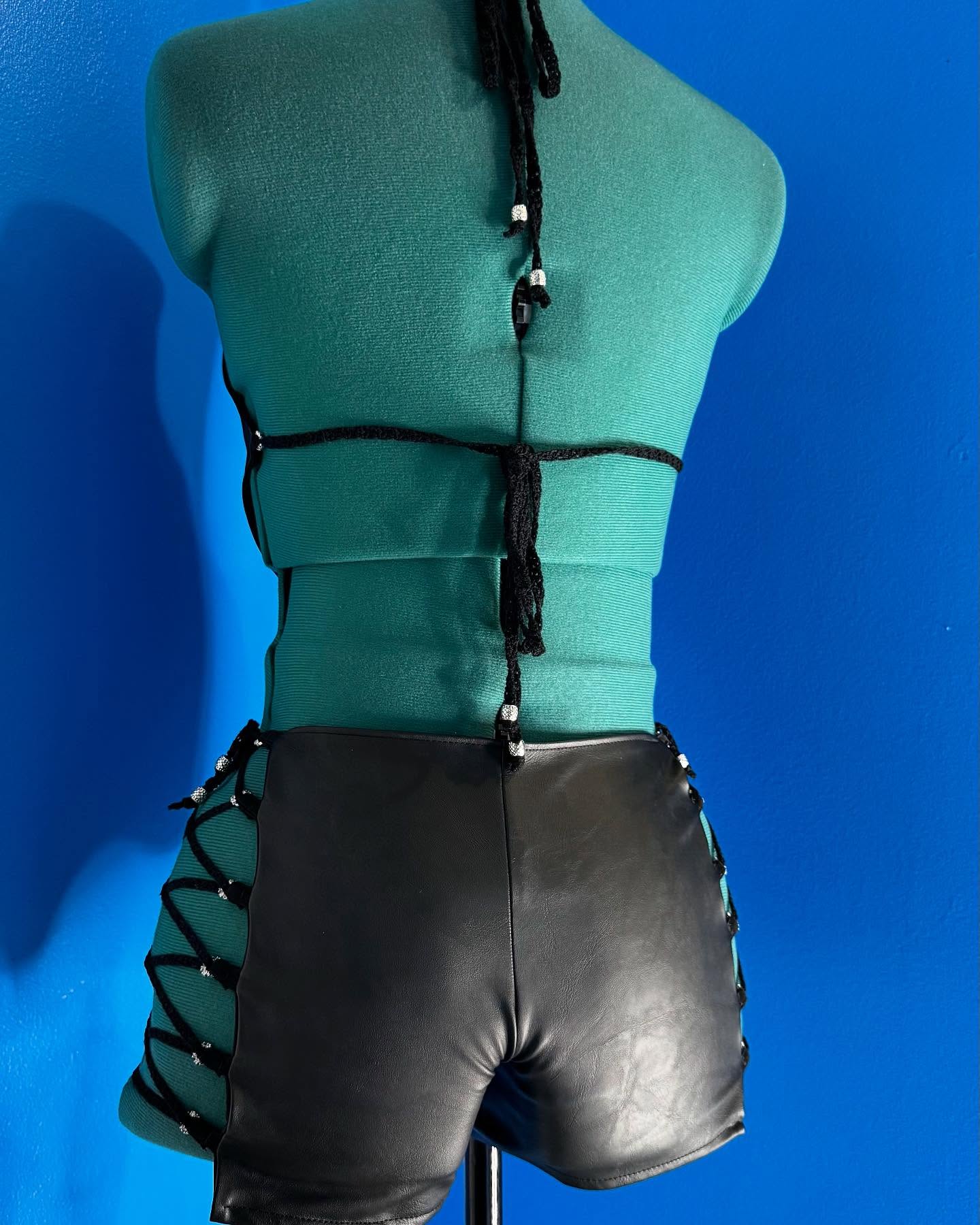 Night Time Cropped Top & Short Set Adult Size S/M