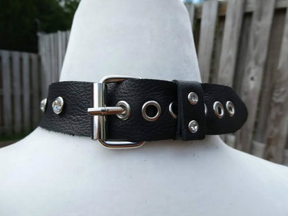 Leather Bad Kitty Collar Adult One Size