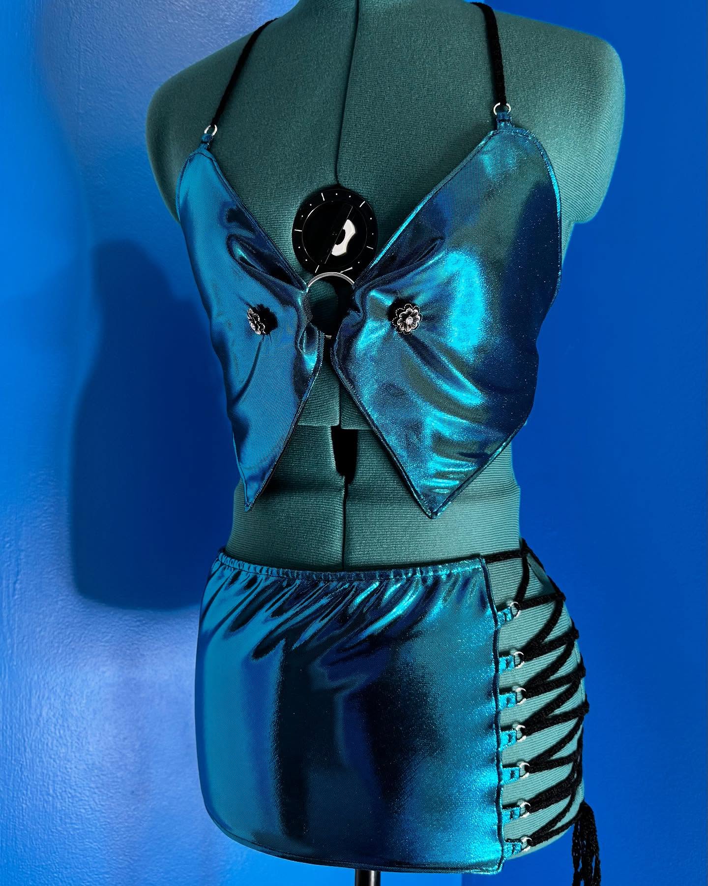 Watershed Connection Cropped Top & Mini Skirt Set Adult Size S/M