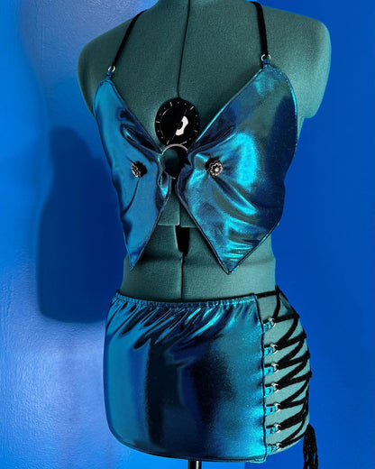 Watershed Connection Cropped Top & Mini Skirt Set Adult Size S/M