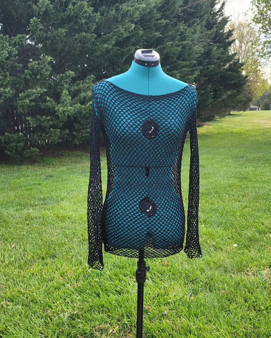 Crochet Thread American Crow Mini Dress Adult Size Medium