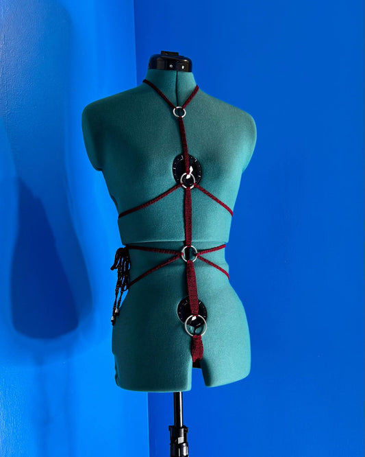 Crochet Thread My Blood Lingerie One Piece Adult One Size